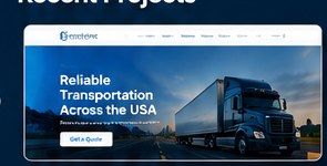 Transportation Company website concept
